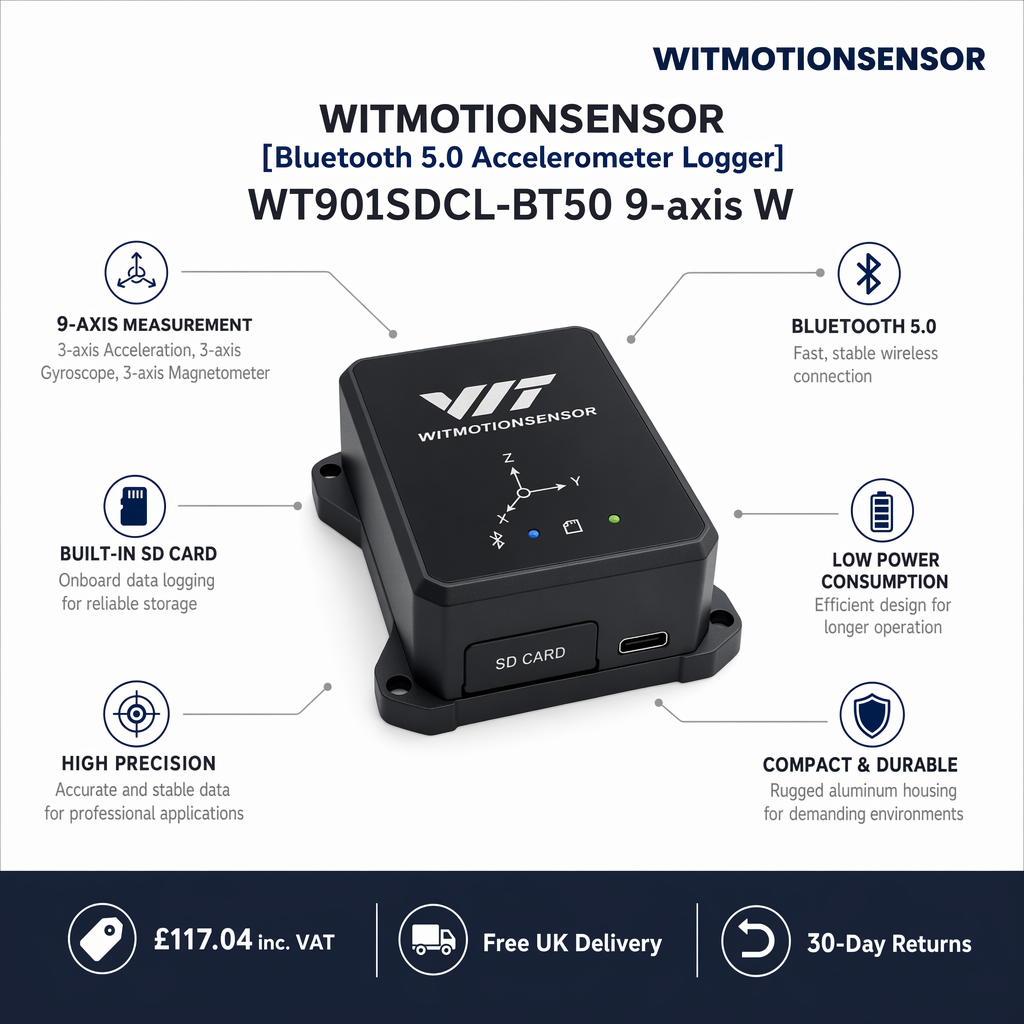WitMotion UK feature callout infographic